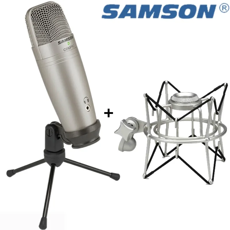 Микрофон Samson C01U Pro Студийный конденсаторный USB микрофон с креплением Паук SP01