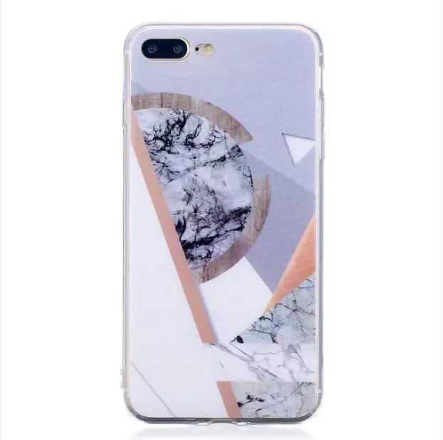 Коричневый Мраморный Мягкий ТПУ для Iphone Xs max чехол силиконовый чехол для iPhone X XR 5 5S SE 6 6S 7 8 Plus чехол Fundas Coque Shell - Цвет: Коричневый