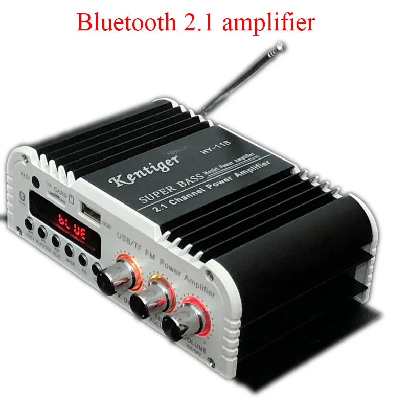 Bluetooth Kentiger-HY-118 2,1+ 1 4 канальный выход сабвуфер TF \ USB \ FM аудио усилитель мощности стерео Amplificador Super Bass Dac