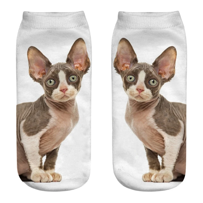 

KLV 3D Pattern Children Kids Socks With 3D Cat Print Summer Short Socks For Girls Boys LOVELY Socks