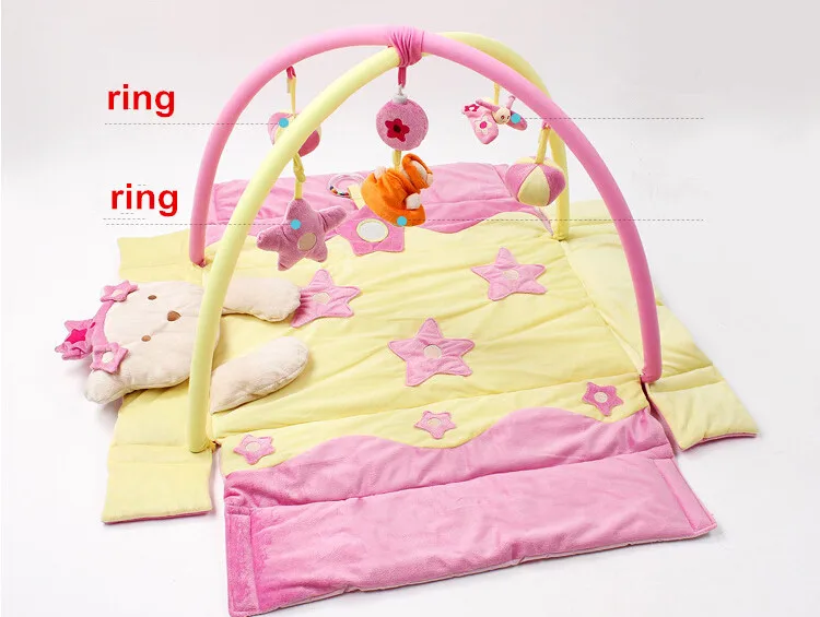 Музыкальный детский игровой коврик для пола детское мягкое на ощупь одеяло из