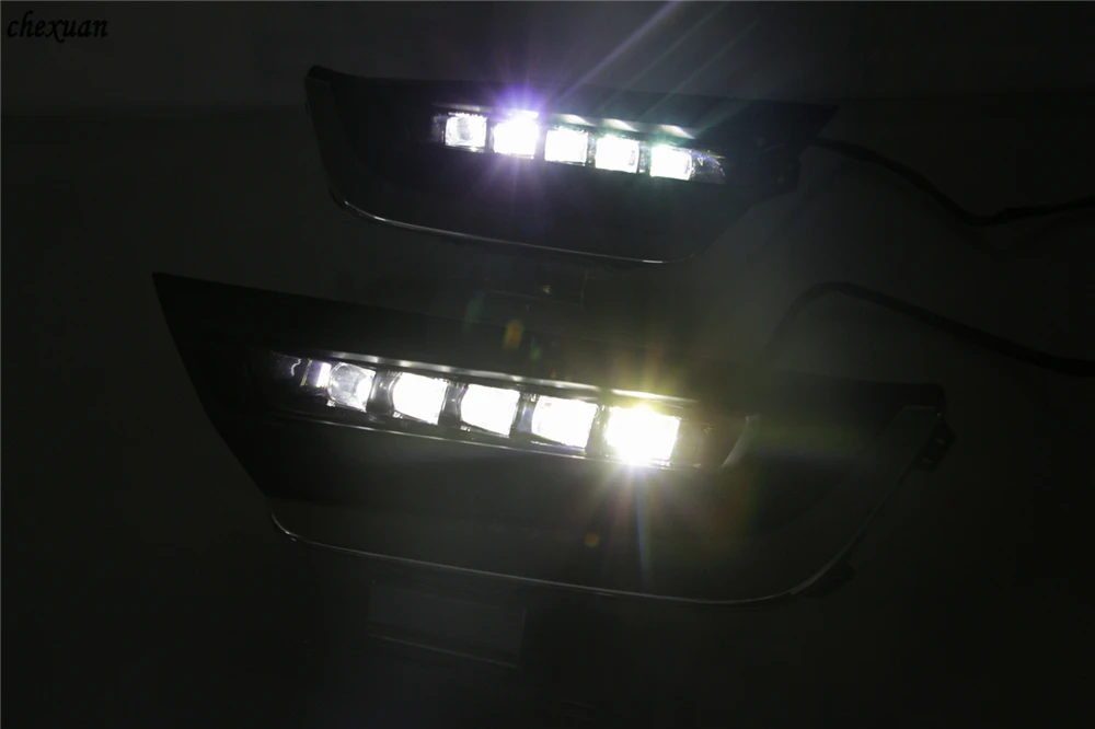CSCSNL 2 шт. для Honda CRV CR-V 12 В светодиодный DRL дневные ходовые огни с желтым сигналом поворота противотуманный светильник