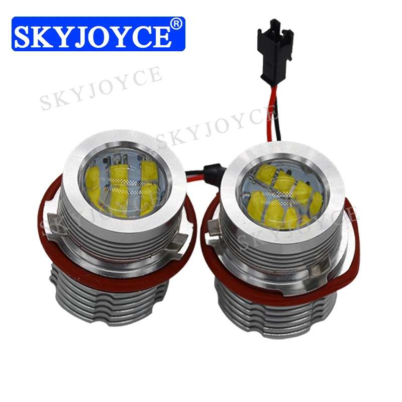 2020 SKYJOYCE E39 60W LED Angel Eye Halo Ring белый синий красный желтый светодиодный светильник для