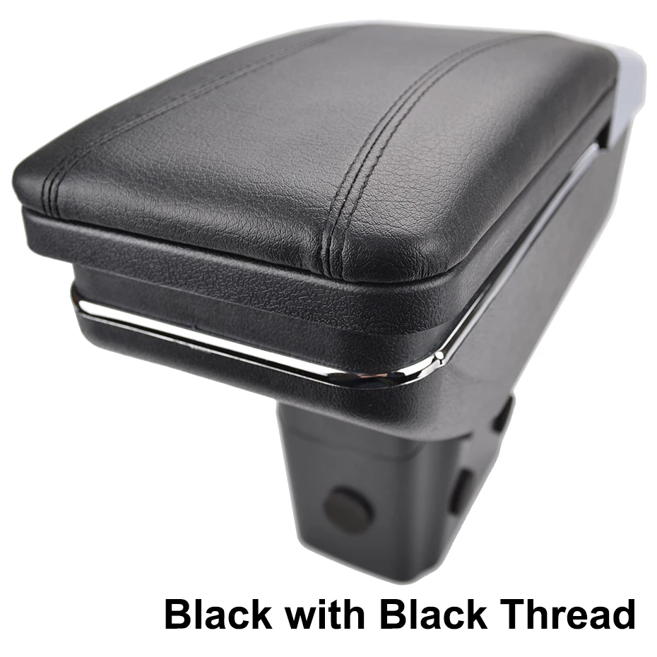 Black Thread Центральный консольный ящик для хранения для Chevrolet Cruze/Holden Cruze 2009- вращающийся подлокотник 2010 2011 2012 2013 - Название цвета: Black Thread