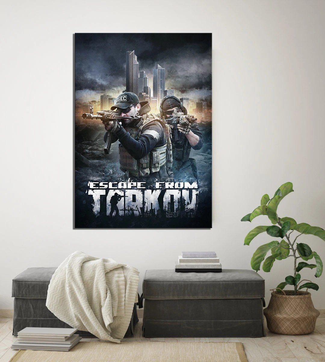 1 шт. плакат Побег из видеоигры тарков Художественная Картина на холсте HD Solider