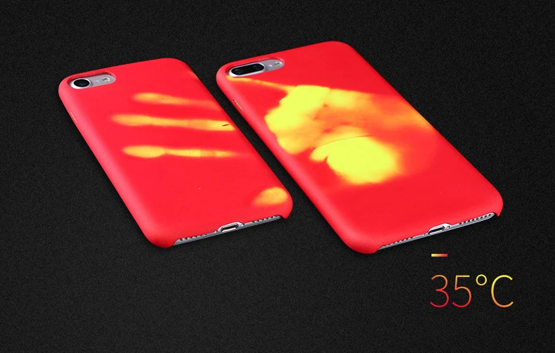 100 шт., физическое тепловое обесцвечивание, чехлы для iPhone XR X XS Max 8 7 Plus 6 6 S SE 5 5S, чехол для телефона, температура индукции, крышка