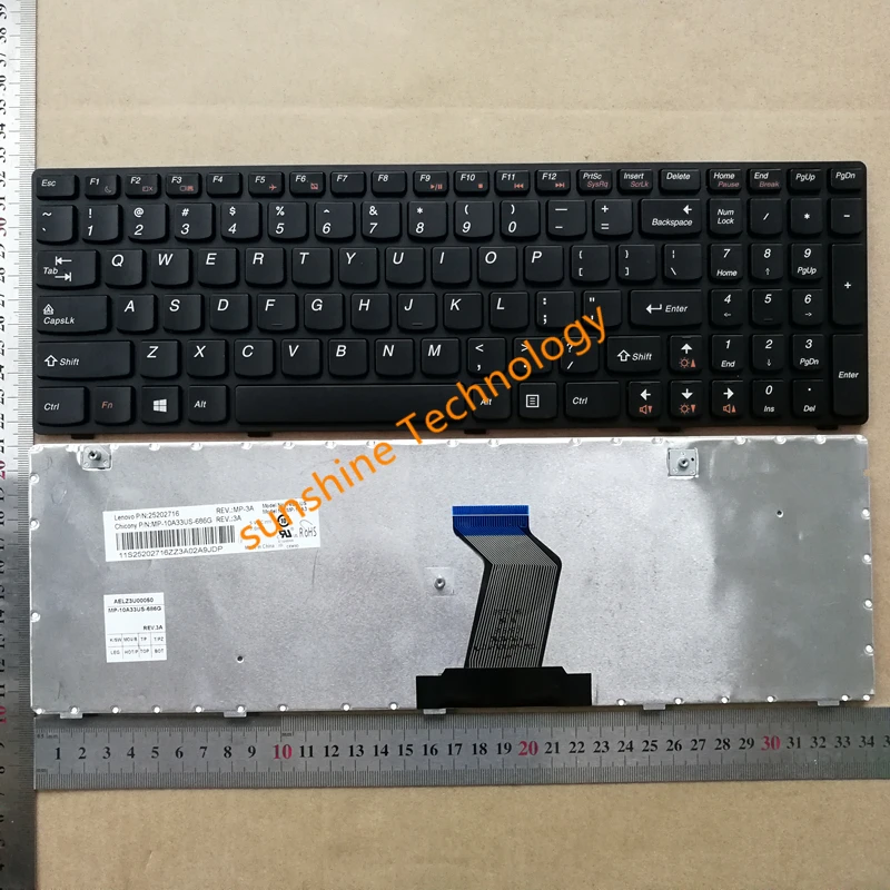 Клавиатура для ноутбука lenovo G580 новая английская клавиатура Z580A G585 Z585 B580 G780 G770 G590