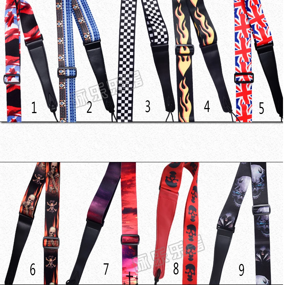 

Classic Personality Guitar Strap Electric Guitar Acoustic Guitar Folk Guitar Bass Strap