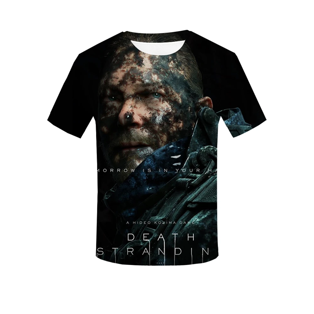 Фильм смерти Stranding 3d печать мужская футболка Kojima products Футболка женская модная