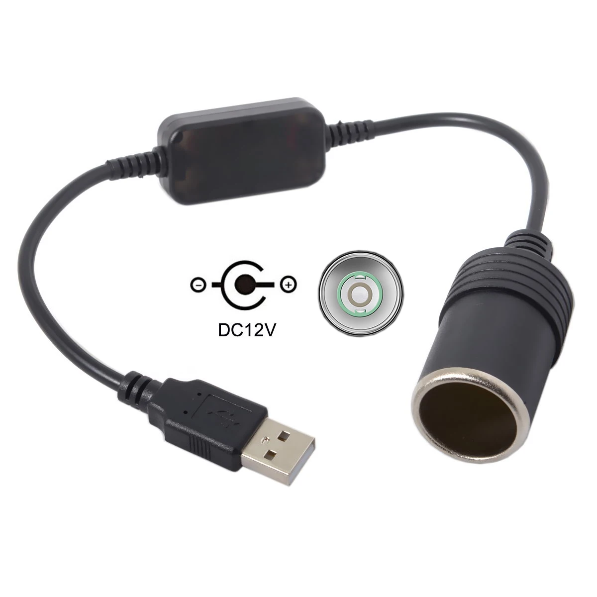 30 см USB 5 в DC 12 В Автомобильное зарядное устройство адаптер конвертер авто