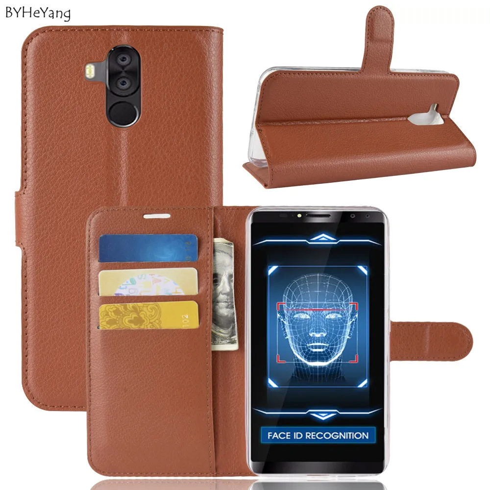 Чехол BYHeYang для coque Oukitel K6 кожаный чехол кошелек с откидной крышкой и силиконовой