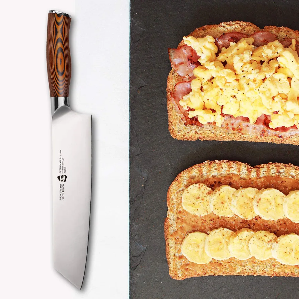 TUO столовые приборы Kiritsuke нож немецкий HC кухонный из нержавеющей стали для овощей