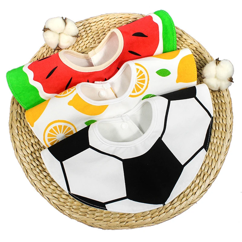 

360 Degree Baby Feeding Bib Saliva Towel 4 Layer Fruit Cartoon Cute bib Waterproof Anti-dirty Girls Boys Infant Bibs