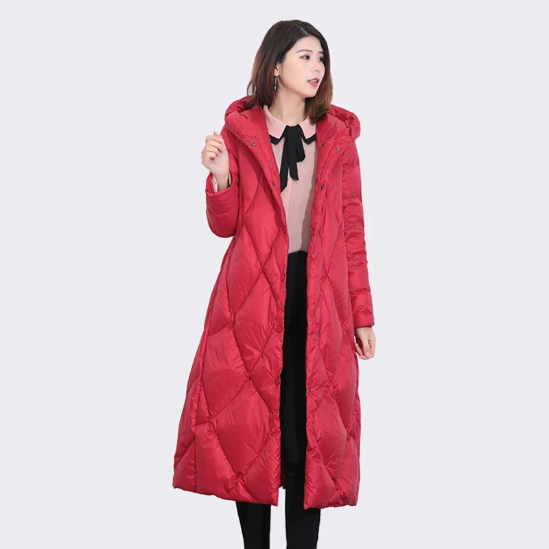 Женский пуховик на белом утином пуху молнии теплое пальто высокого качества 2019 |