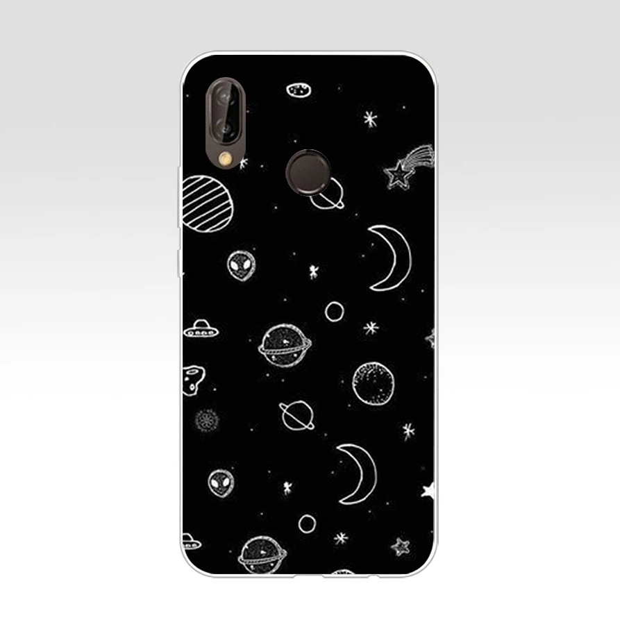 Чехол для Huawei P20 Lite 5 84 дюйма Мягкий Резиновый ТПУ силиконовый чехол задней панели