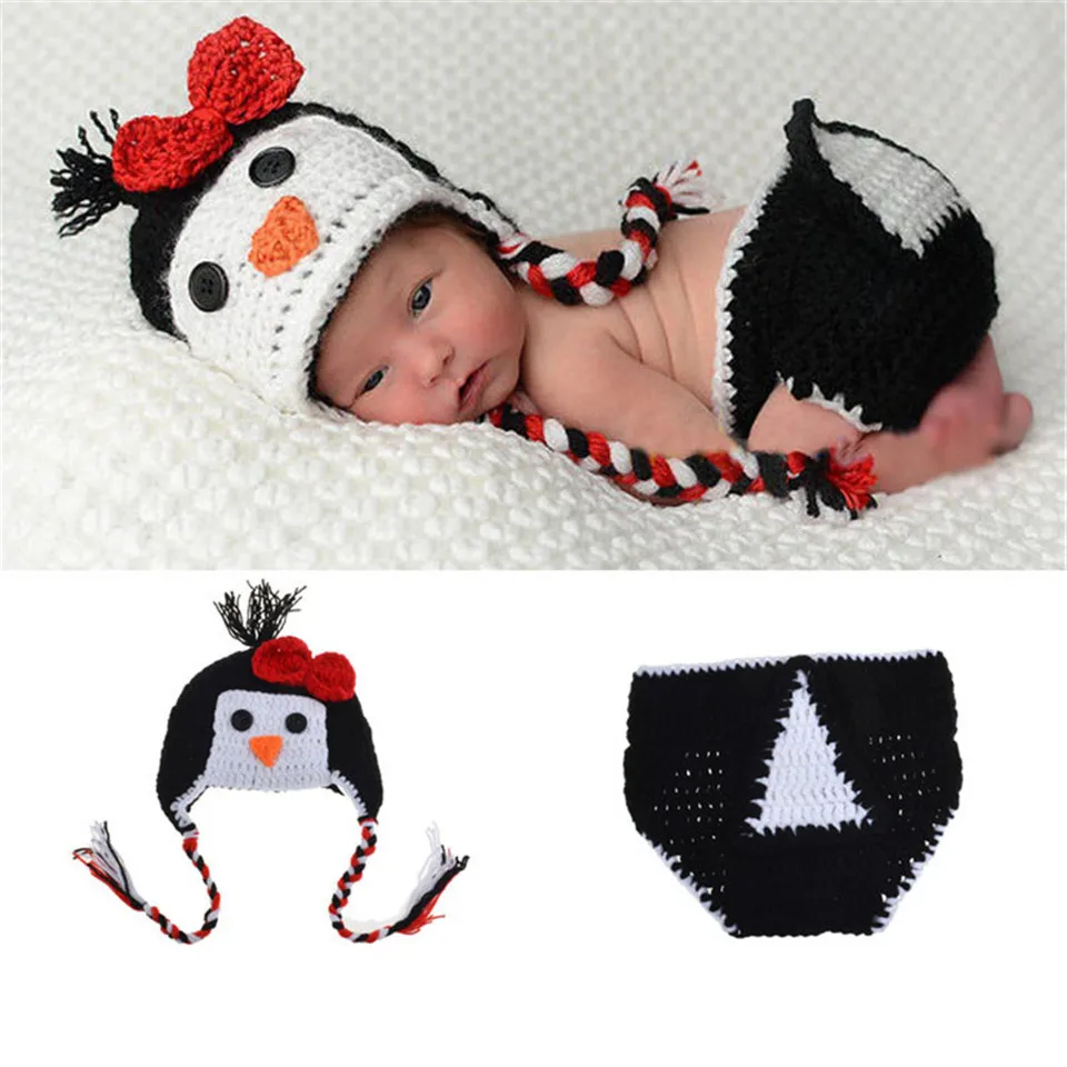 Newborn Baby Crochet Fishman Hat Pants Set with Fish Infant Photography Props Outfits 1set MZS-15070 | Детская одежда и обувь