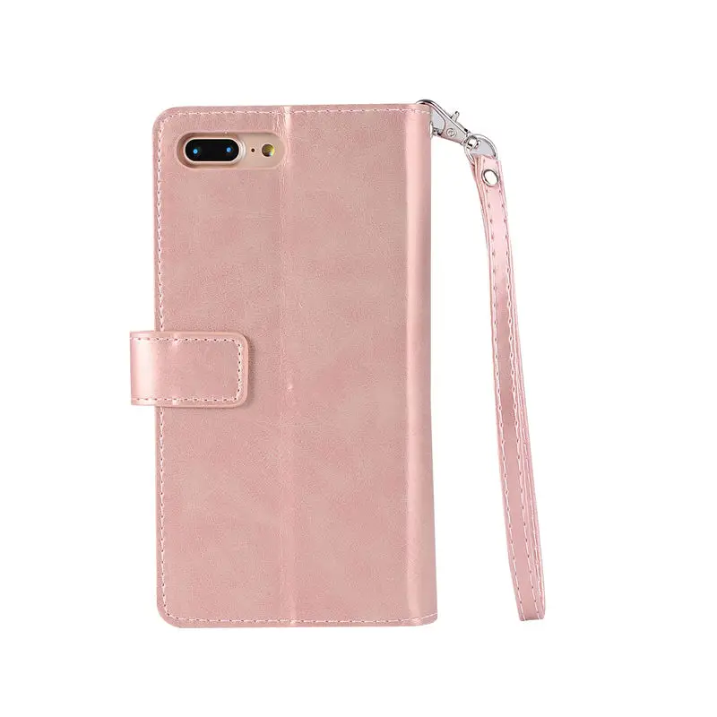 Роскошный чехол-книжка с 9 картами для iphone 8, чехол-кошелек, чехол для iphone 7, кожаный чехол для iphone 7, 8 Plus, чехол для телефона s