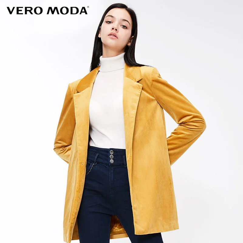 Свободное пальто с отложным воротником и длинными рукавами Vero Moda куртки |