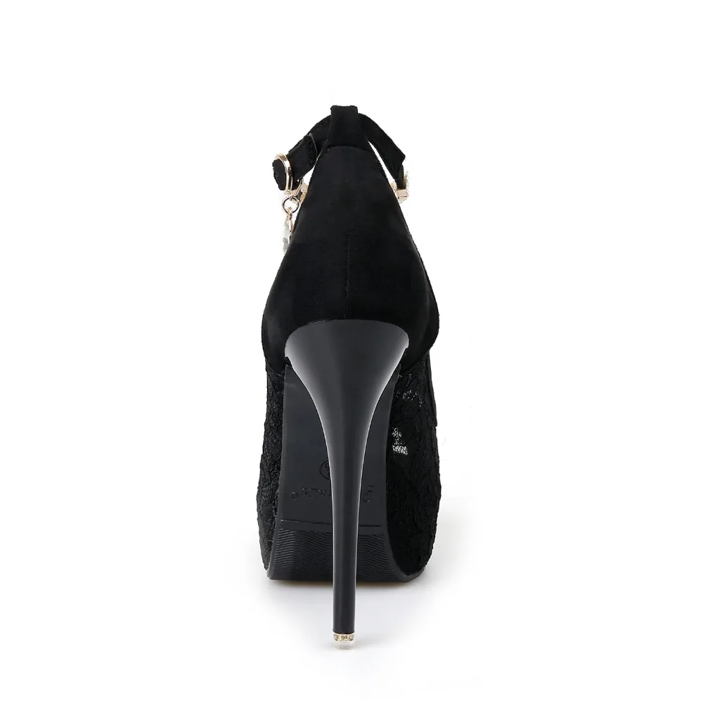 RUIDENG/женские свадебные туфли лодочки на очень высоком каблуке 12 см с открытым