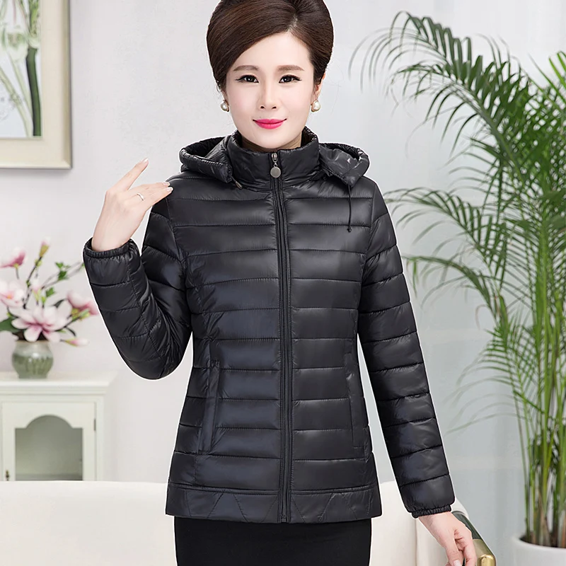 Женское зимнее пальто на белом утином пуху 2017 толстовки женская модная легкая