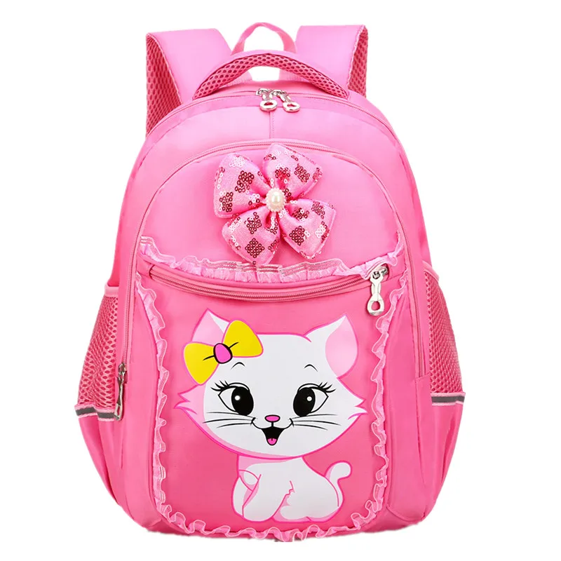 Backpack S Petminru, школьные сумки для девочек, мультяшный рюкзак, Милая принцесса, кошка, Детские рюкзаки, рюкзак для начальной школы - Цвет: Backpack S