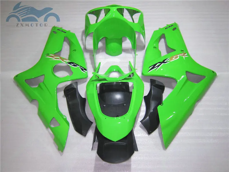 Бесплатная доставка набор обтекателей для KAWASAKI 2003 2004 Ninja ZX6R ZX 636 6R 03 04 green|Полные