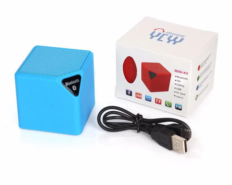 Продвижение Мини Cube Площади Bluetooth беспроводной динамик НЧ-динамик радио fm TF USB с