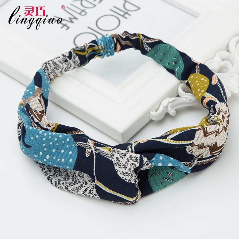23 Colors Fashion Hair Ornaments Women Elastic Turban Headband Headwear Hoop Cotton Bands Accessories for girls | Украшения и