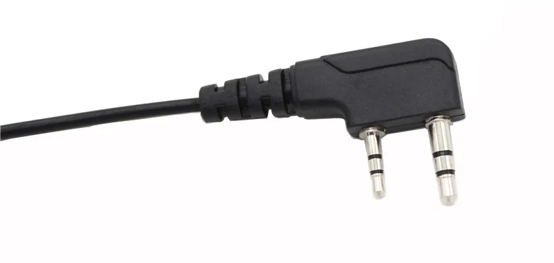 2-контактный d-образный наушник с крючком гарнитура пальцом PTT + микрофон для Kenwood