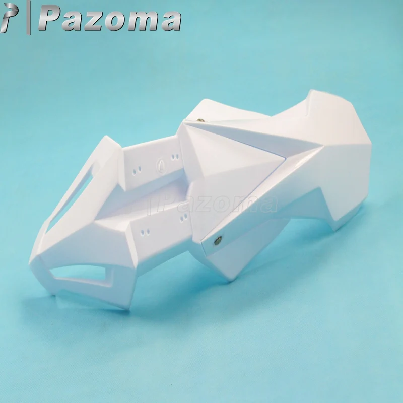 Белое универсальное пластиковое переднее крыло для эндуро брызговик Honda Yamaha Suzuki