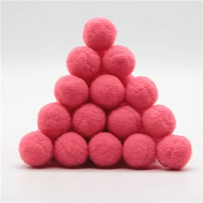 06watemelon red 30 г(30 шт.) помпон 30 мм смешанный разноцветный DIY мягкие шарики-Помпоны для украшения дома свадьбы для шитья на ткани аксессуары - Цвет: 06watemelon red