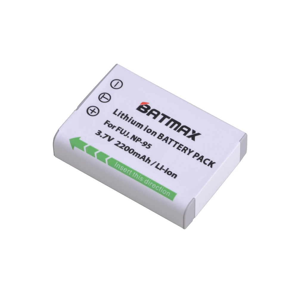 

Batmax 1Pc 2200mAh NP-95 NP95 NP 95 Battery for Fujifilm X30 X100 X100S X100T XS1 Fujifilm FinePix F30 F31 Real 3D W1