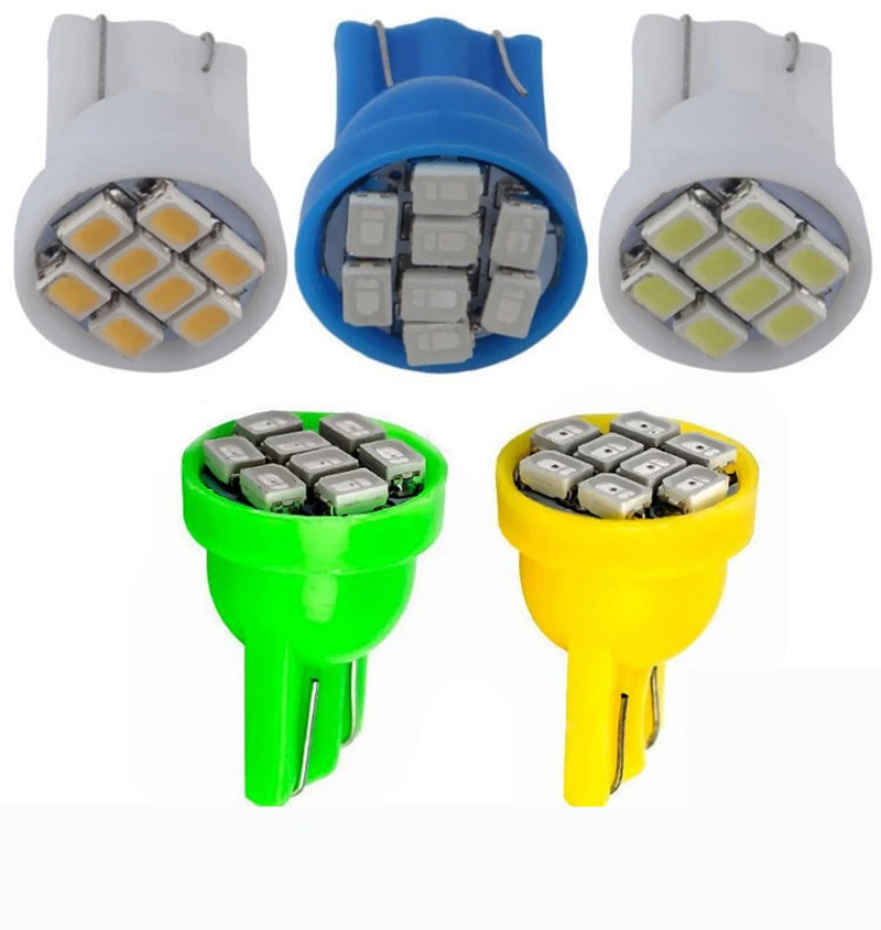 Автомобильный мигающий 50 шт. рекламный светодиодный T10 8 smd 1206 светодиодов 8SMD