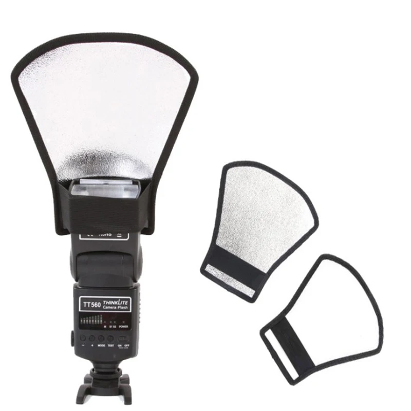 EDMTON новая вспышка Speedlite рассеиватель софтбокс серебристый/белый отражатель для