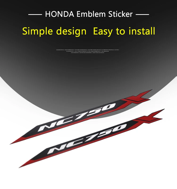 KODASKIN мотоцикл 2D эмблема наклейка для Honda NC750X