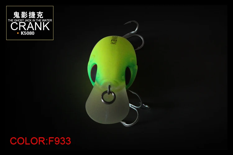 RUKE Приманка Crank новые рыболовные приманки, Hardbait приманка с VMCHooks, 8 г, 50 мм 4 шт.,, горячая Распродажа