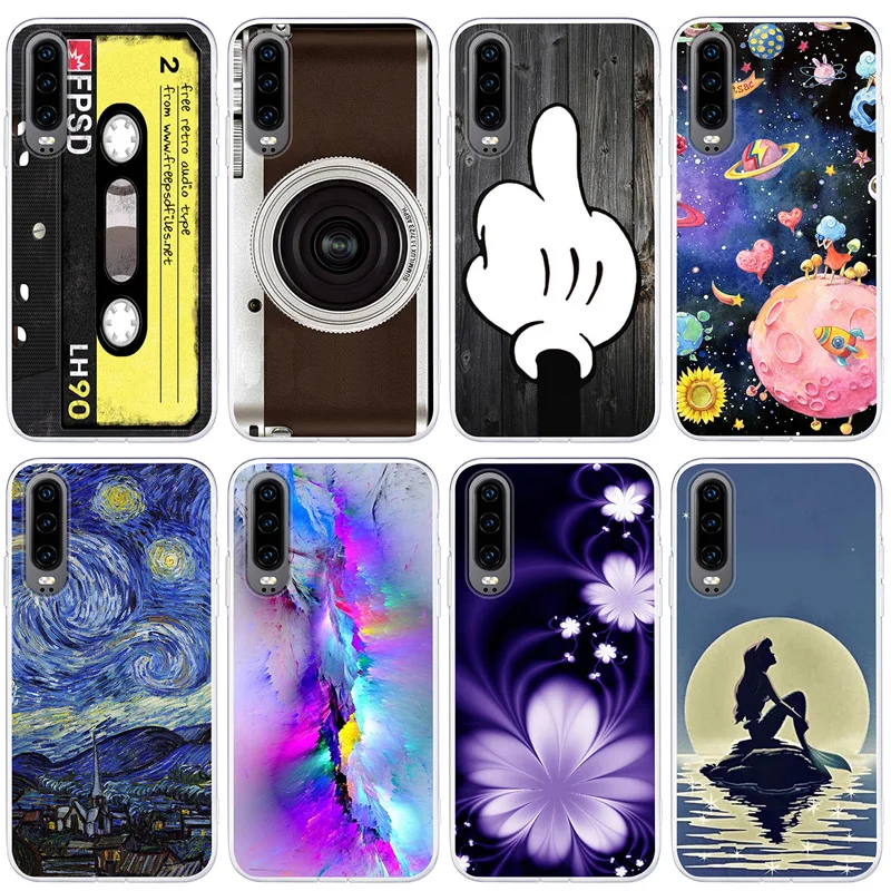 Cartoon Case Huawei P30 Lite Soft Silicone Back Cover Phone For Pro P 30 |
