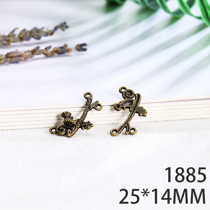 25*14 мм 10 шт ветка белка сплава кулон для Diy изготовления ювелирных изделий 2 вида