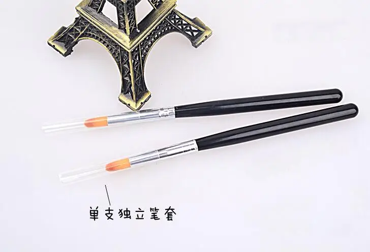 

Black Handle Nylon Hair Ombre Brush Nail Art Brush Professional Nail Tools Single Piece Nail Brush