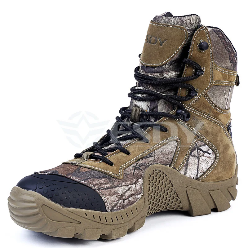 Spring Outdoor Camping Trekking Camouflage Hiking Shoes Male Non-slip Waterproof Army Boots Tactical Hunting Desert Sneakers Men