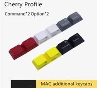4 keysset pbt additional command and option key cap cherry profile height keycaps for mac