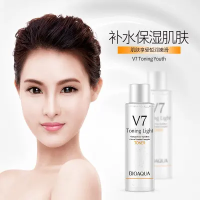 BIOAQUA V7 тонизирующий тоник lazy makeup упругой уход за кожей увлажняющий отбеливающий