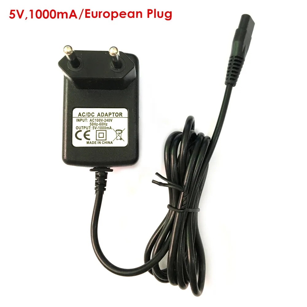 5V European Plug Адаптер питания 3 В/5 В для BaoRun 938/X5/X6/X7/A6S/A8S/T2/T3, профессиональная машинка для стрижки волос, Европейская/Американская вилка зарядного устройства - Цвет: 5V European Plug