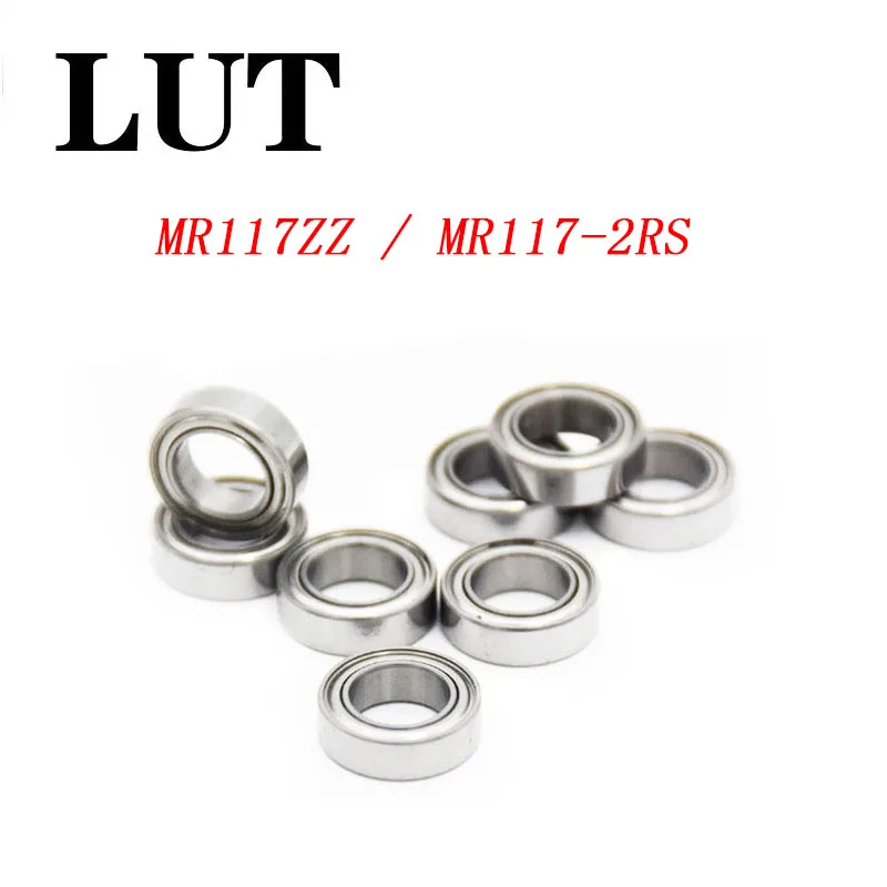 10PCS High quality ABEC-5 MR117ZZ MR117Z MR117 ZZ MR117-2RS 7*11*3 mm 7x11x3 Miniature Thin Wall Deep Groove Ball Bearing Обустройство