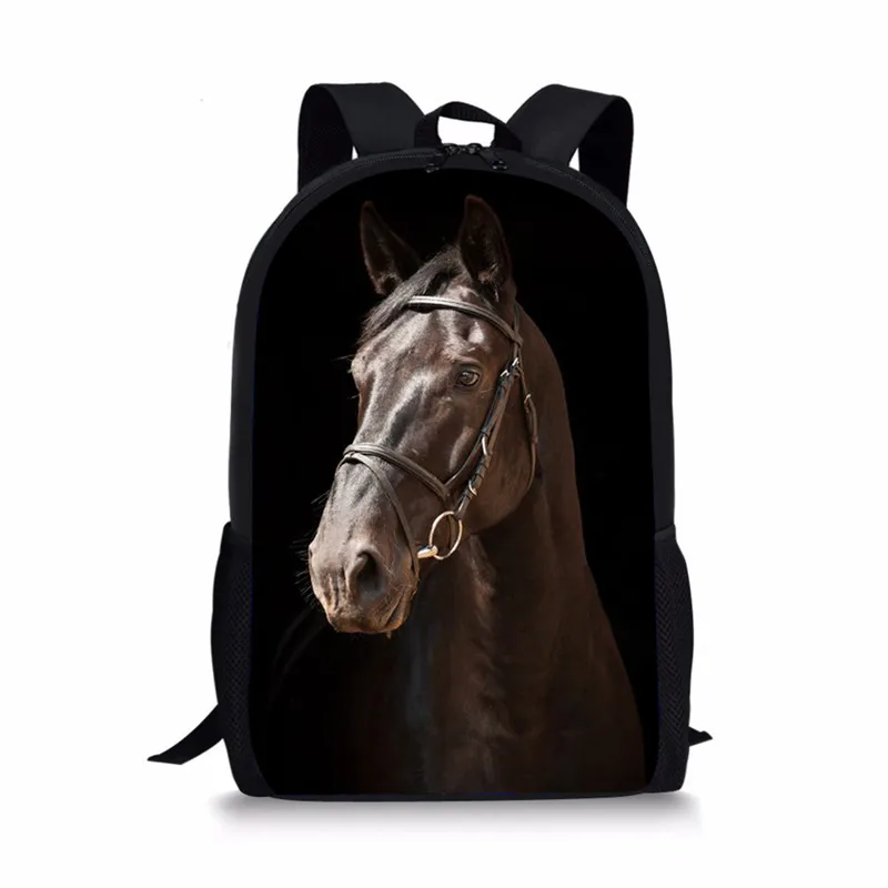 Z3579C FORUDESIGNS Kids Horse Schoolbags Prints Animal Mochila Book Bag Teenager Boys Girls School Bags Orthopedic Children Bag Pack - Цвет: Z3579C