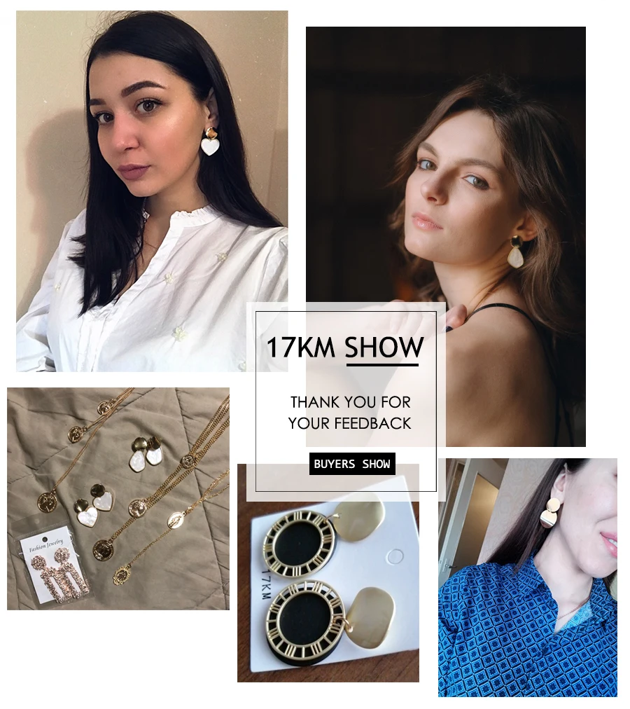 Корейские серьги 17KM золотого цвета 2022 для женщин влюбленные модные висячие с