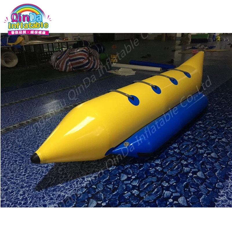 Однотрубная надувная Банановая лодка для 4 человек сидящая сверху пластиковая