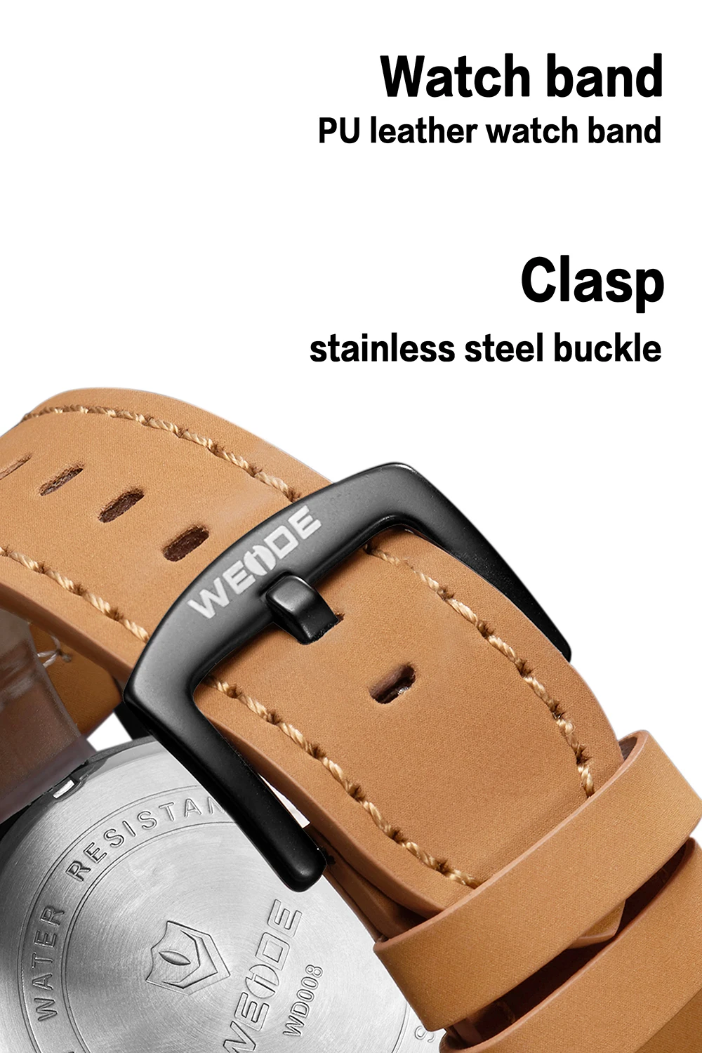 WEIDE Роскошная модная модель Мужские Аналоговые кожаные спортивные армейские военные кварцевые мужские наручные часы