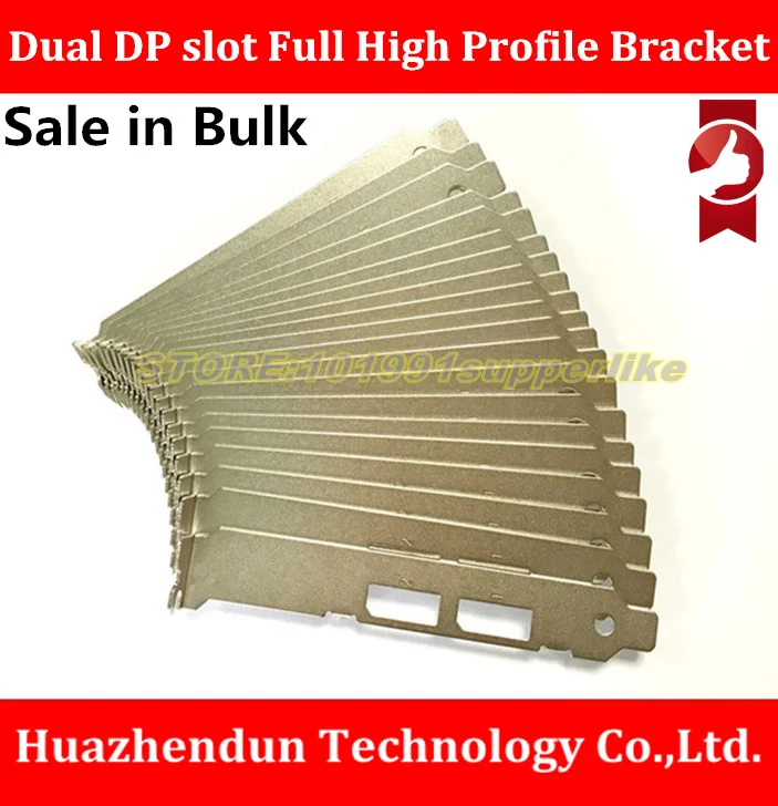 SALE IN BULK---- Full High Profile Bracket for Dual DP slot  Video Graphics Card (nvs295)with Screw  12CM  computer case baffle