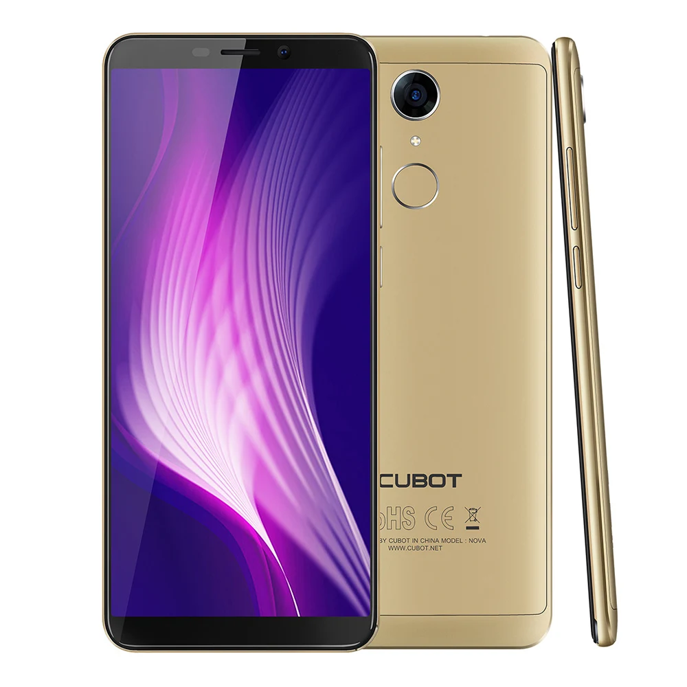 Оригинал CUBOT Nova 4G Смартфон Android 8 1 Phablet 5 дюймовый MTK6739 4 ядра 3 ГБ и 16 Гб 8.0MP 13.0MP камеры